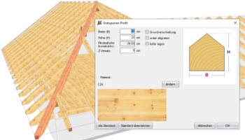 Free rafters placement Automatic Hip and Valley Rafters