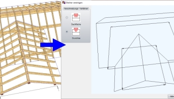 Merging several roofs