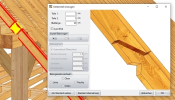 Plain Scarf Joints for beam extensions