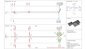 Dimensioned Technical Drawings of each individual piece of the timber frame