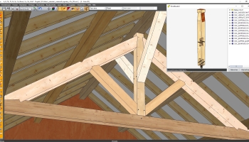 Free drawing, example of a truss